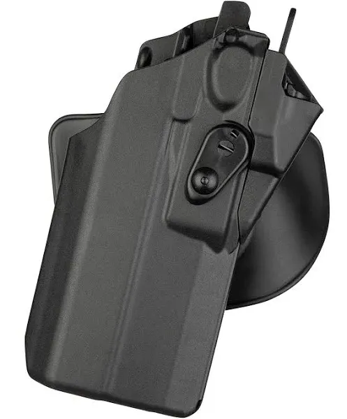 Safariland 7378RDS ALS (AUTOMATIC Locking System) Duty Holster, Red Dot Sight Compatible, STX Plain Black, Right Hand, Fits: Sig XFIVE Streamlight