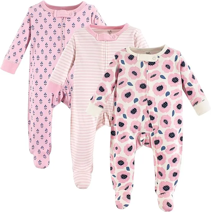 Touched by Nature Baby Girls' Organic Cotton Sleep and Play