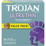 Trojan Ultra Thin Lubricated Condoms