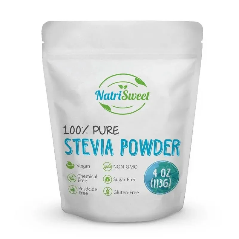 NatriSweet Stevia Extract Sweetener, Organic Sugar Substitute, Healthy Natural Sugar Substitutes, 4oz 800 Uses