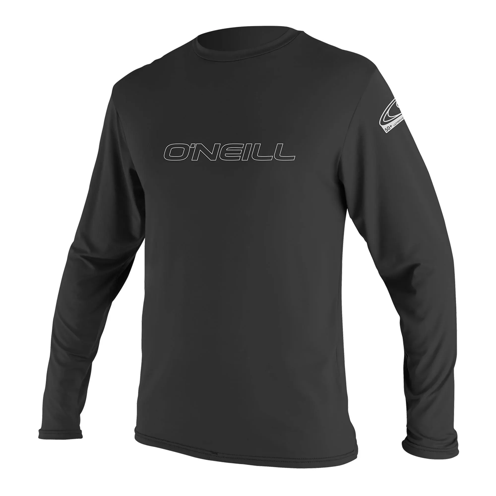 O'Neill Men's Basic Skins 50+ Long Sleeve Sun Shirt, Black