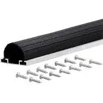 M-D Building Products 87643 9-Foot Black Aluminum Garage Door Bottom