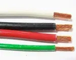 JumpingLight 50 EA THHN THWN 8 AWG Gauge Black White RED Copper Wire + 10 AWG Green Cables Electronic Stranded Wire Cable Electrics DIY