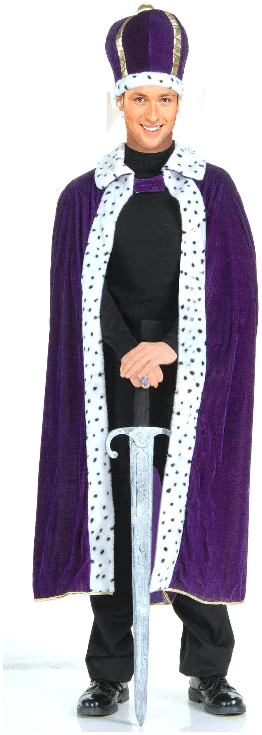 Mens Forum Novelties King Robe & Crown Set