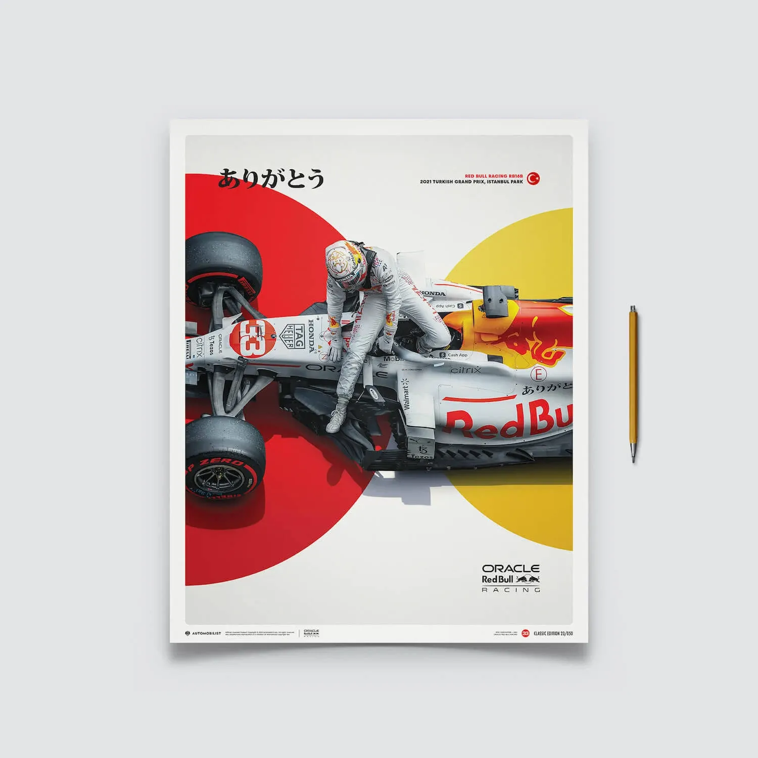 Poster | Oracle Red Bull Racing - The White Bull - Honda Livery - Turkish Grand ...