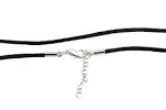 Embolden Jewelry Silk Satin Cord Rope Necklace Chain with Hypoallergenic Clasp - 14" 16" 18" 20" 22" 24" 26" 28"