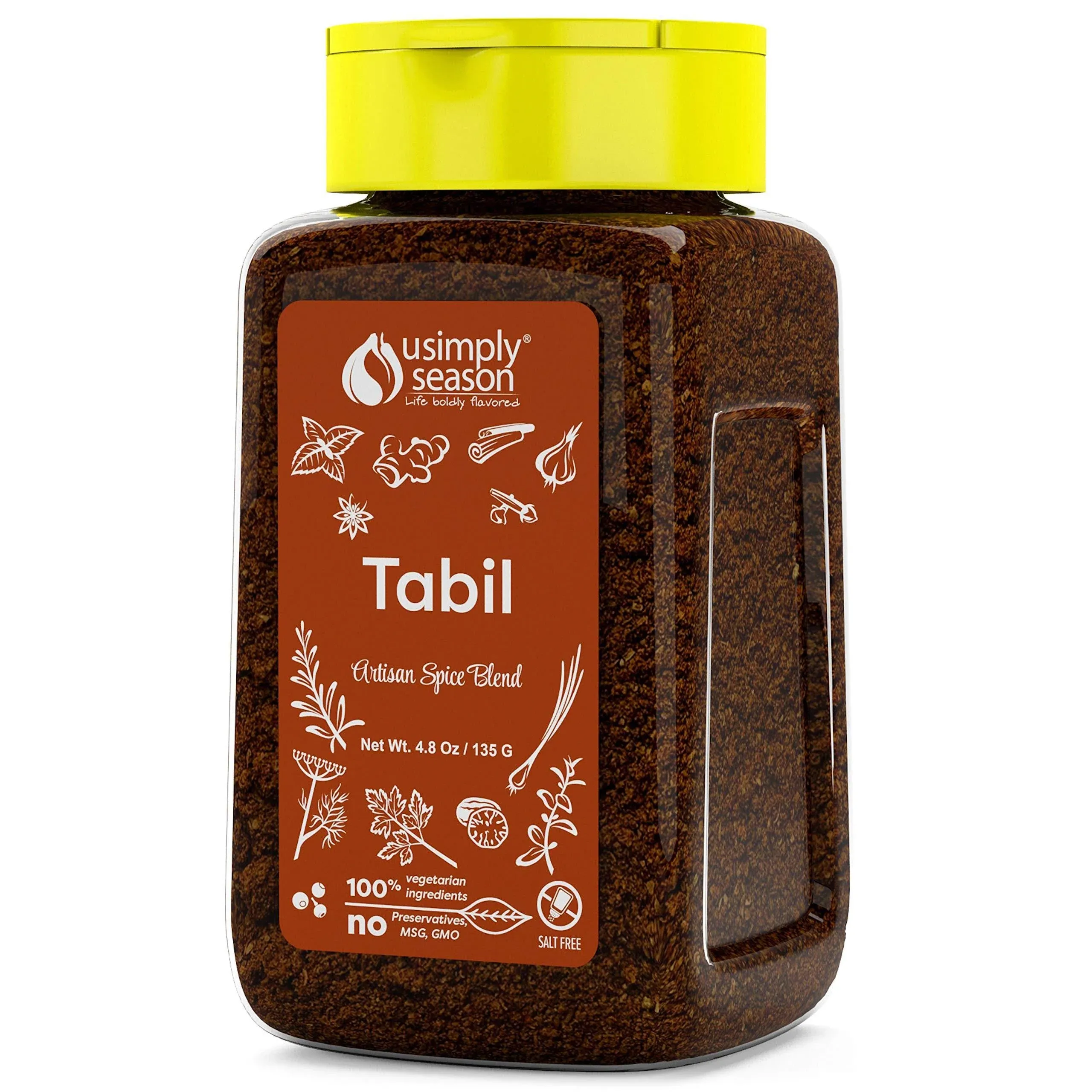 USimplySeason Artisan Spice Blend, Tabil , 4.8 oz (135 g)