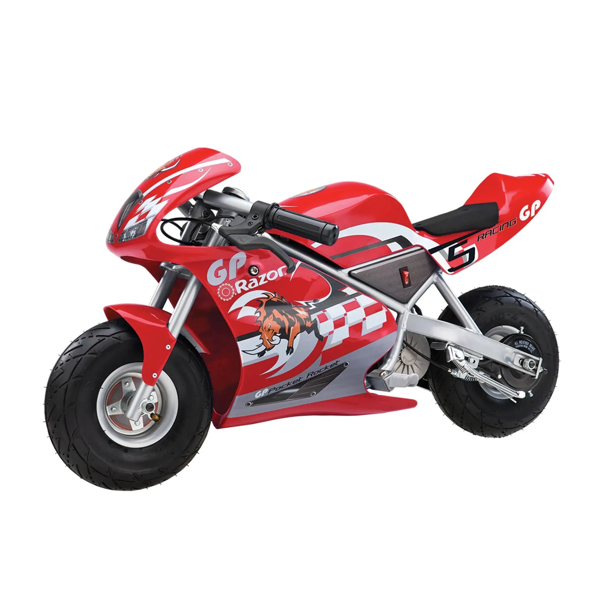  VM Express Razor 24 Volt Mini Electric Single Speed Racing Motorcycle Pocket ...