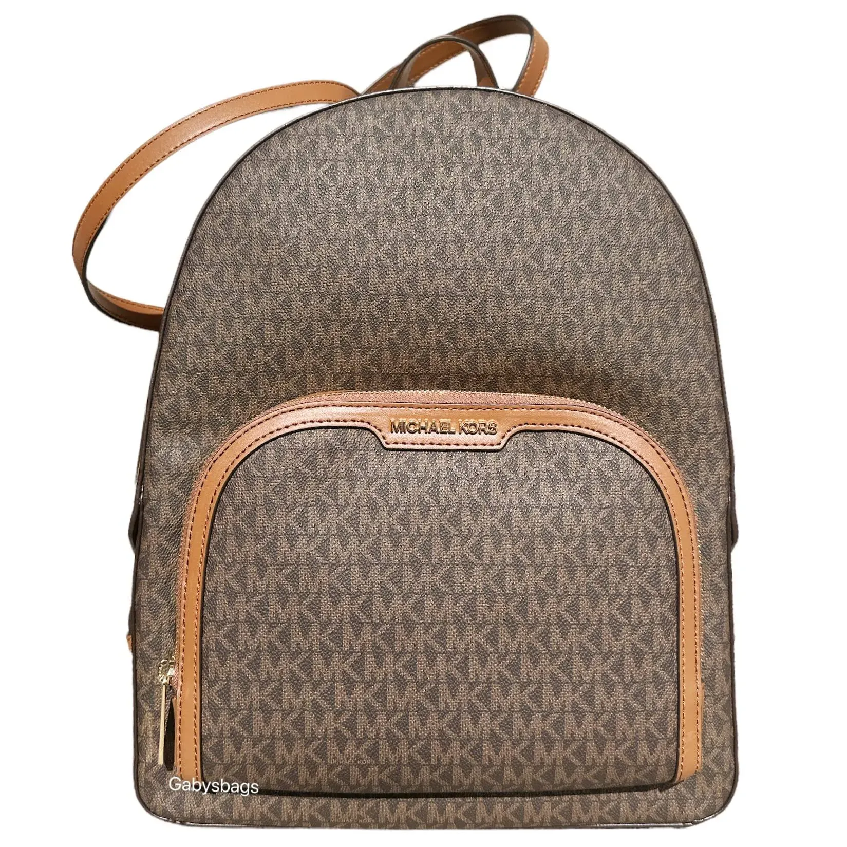 Michael Kors Bags | Michael Kors Jaycee Large Backpack Mk Brown | Color: Brown ...