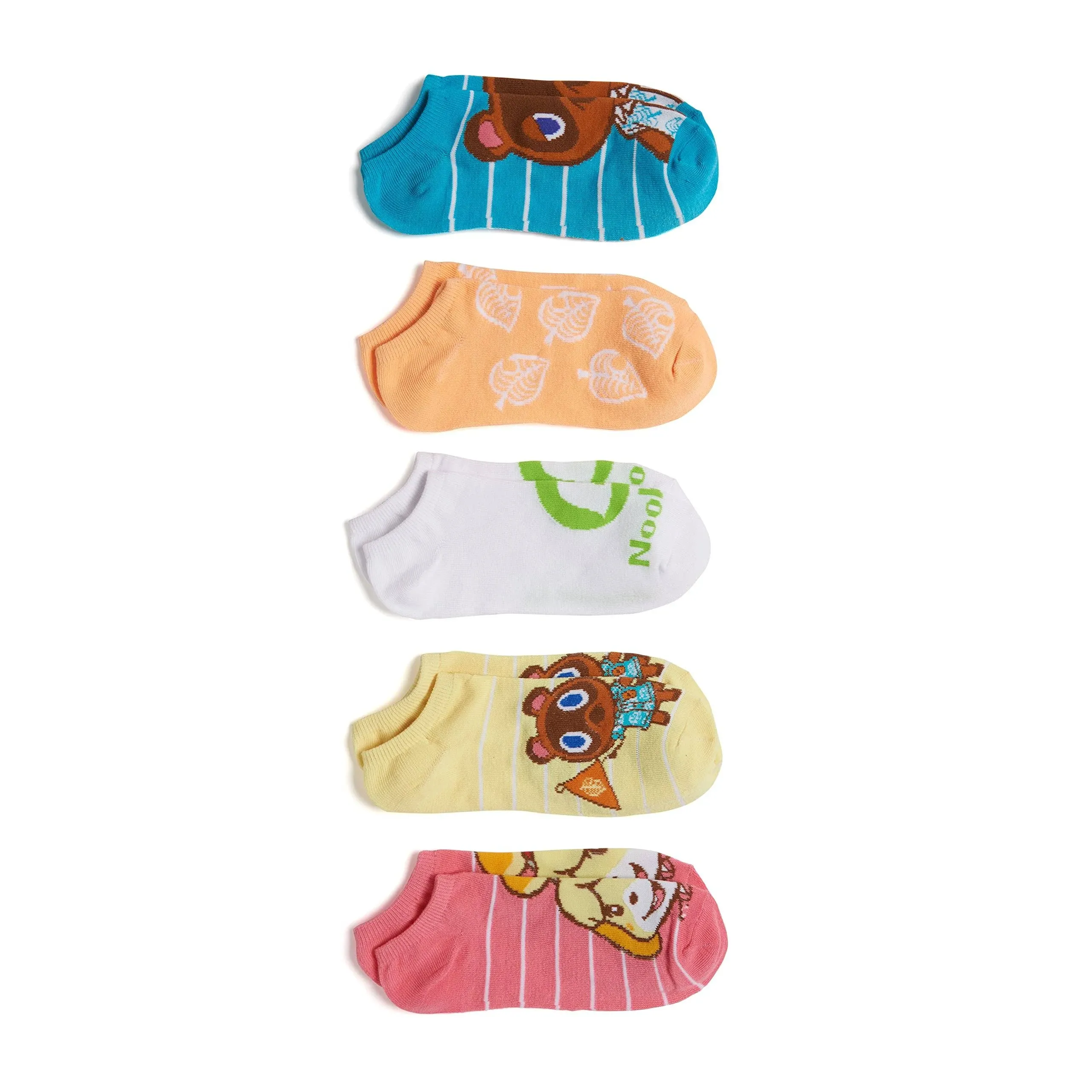 Nintendo Women's Animal Crossing 5 Pack No Show Socks