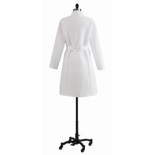 Medline Ladies / Women&#039;s Full Length Lab Coat White Medline