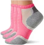 Thorlos Experia XCCU Thin Cushion Running Low Cut Socks, Electric Pink 3 Pair Pa