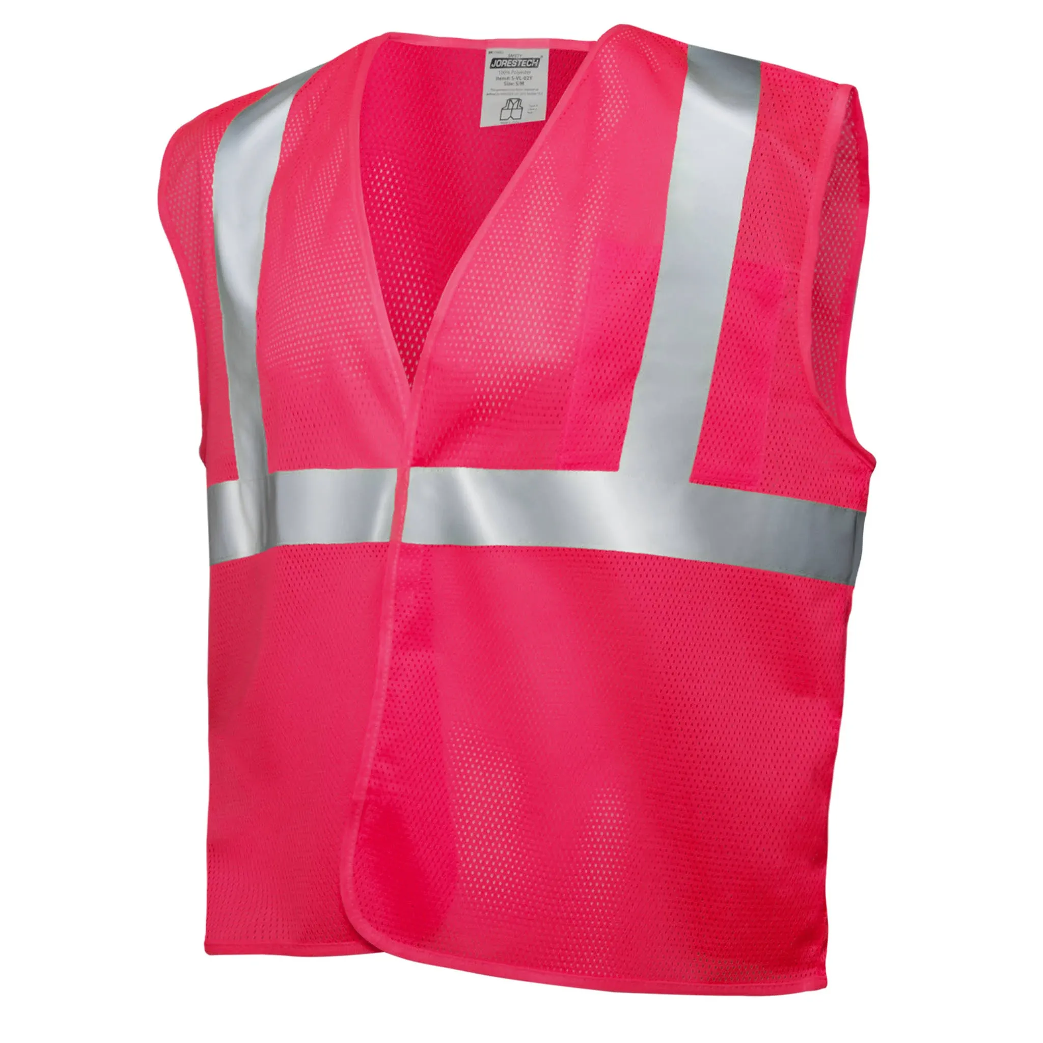 High Visibility Reflective Safety Mesh Vest | ANSI S/M / Pink