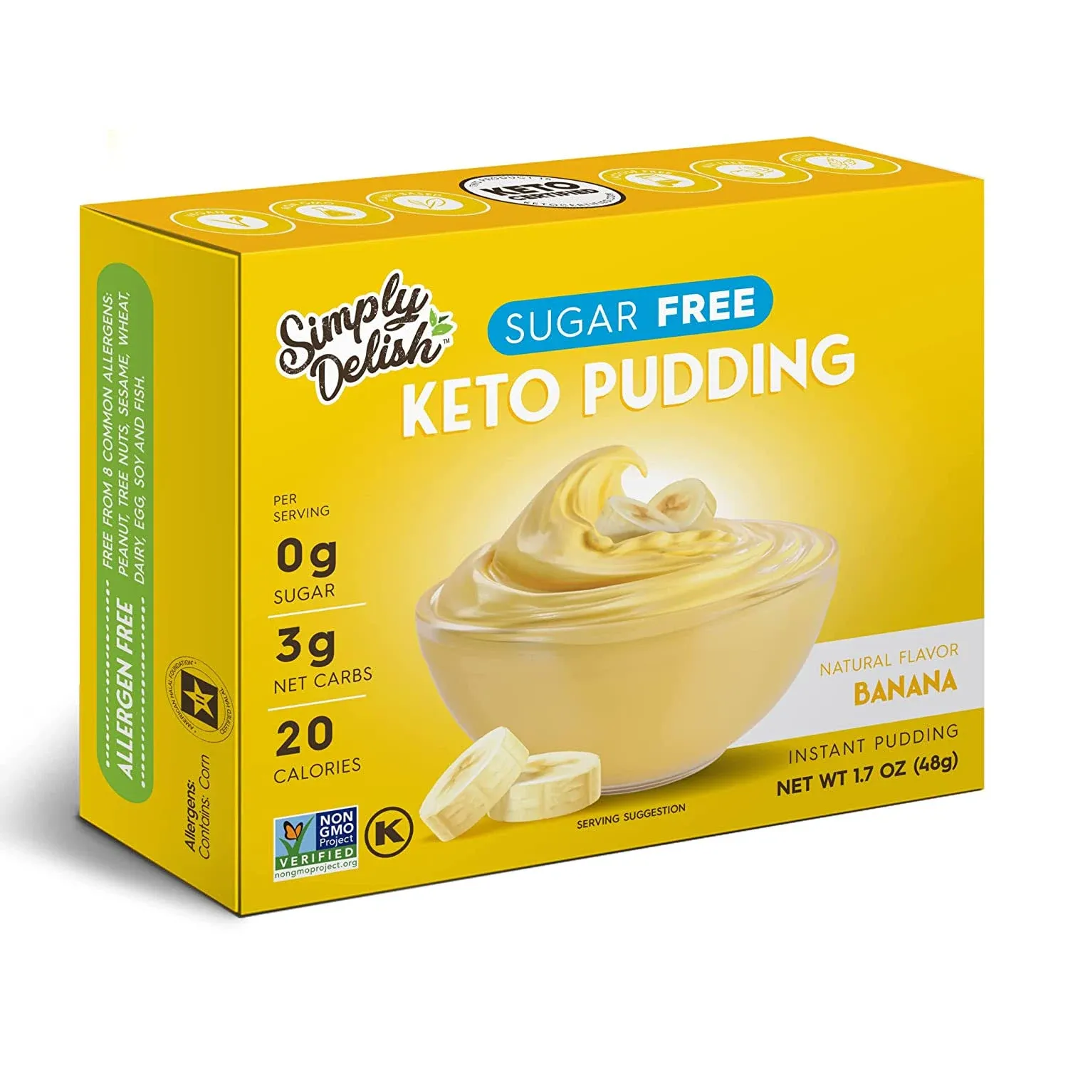 Simply Delish Instant Pudding, Banana - 1.7 oz