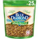 Blue Diamond Almonds, Whole Natural - 25 oz