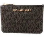 Michael Kors Jet Set Small Coin Wallet MK Brown