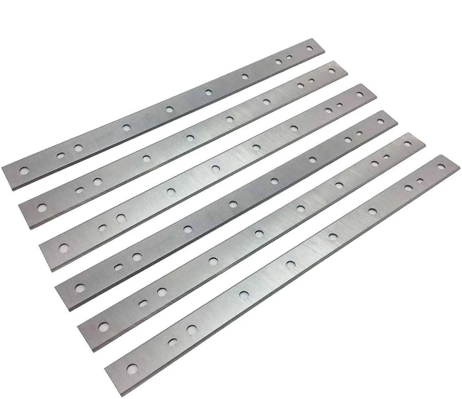 DW734 Planer Blades Knives for DeWalt DW734 7342 Thickness Planers with 12.5 inch HSS Replacement Heat Treated Double edge 2 Set (6 pcs)