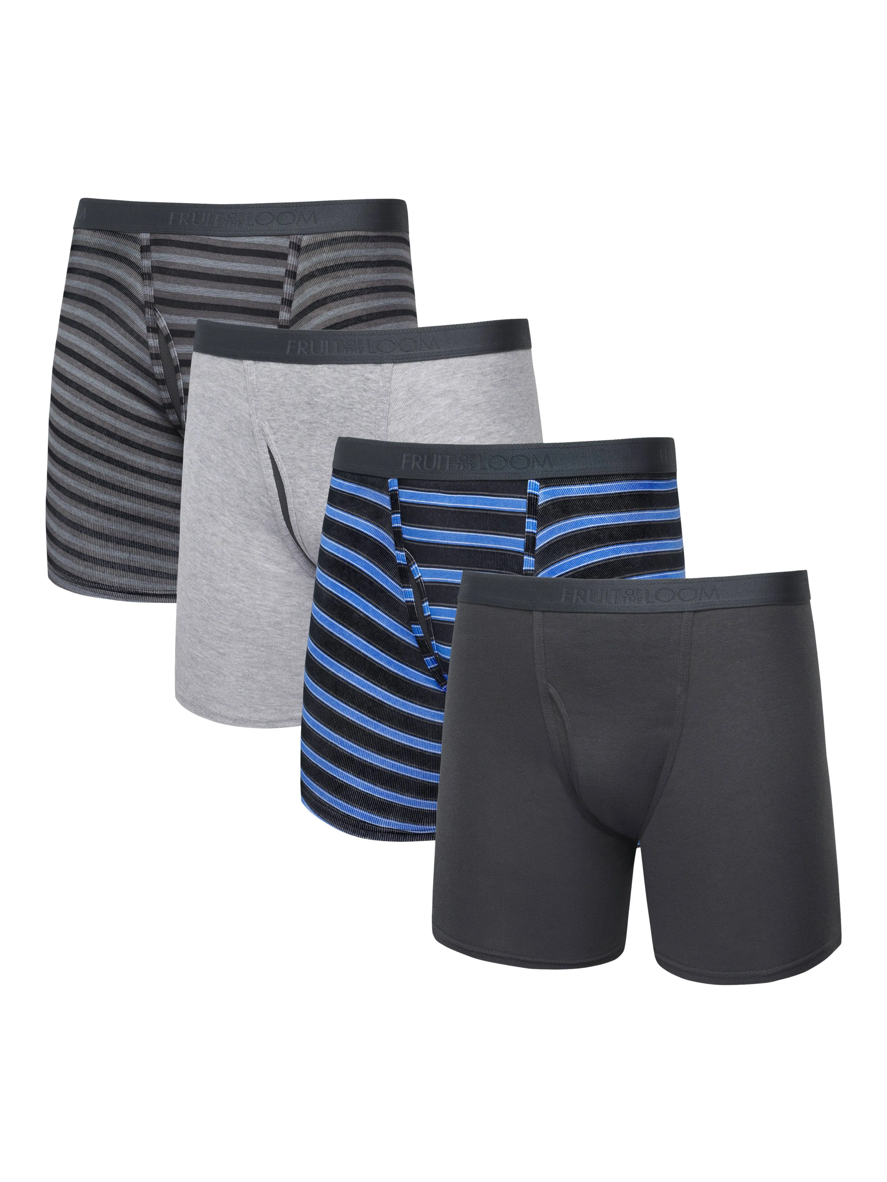 Fruit of The Loom Men's Premium CoolZone Boxer Briefs, Assorted 4 Pack