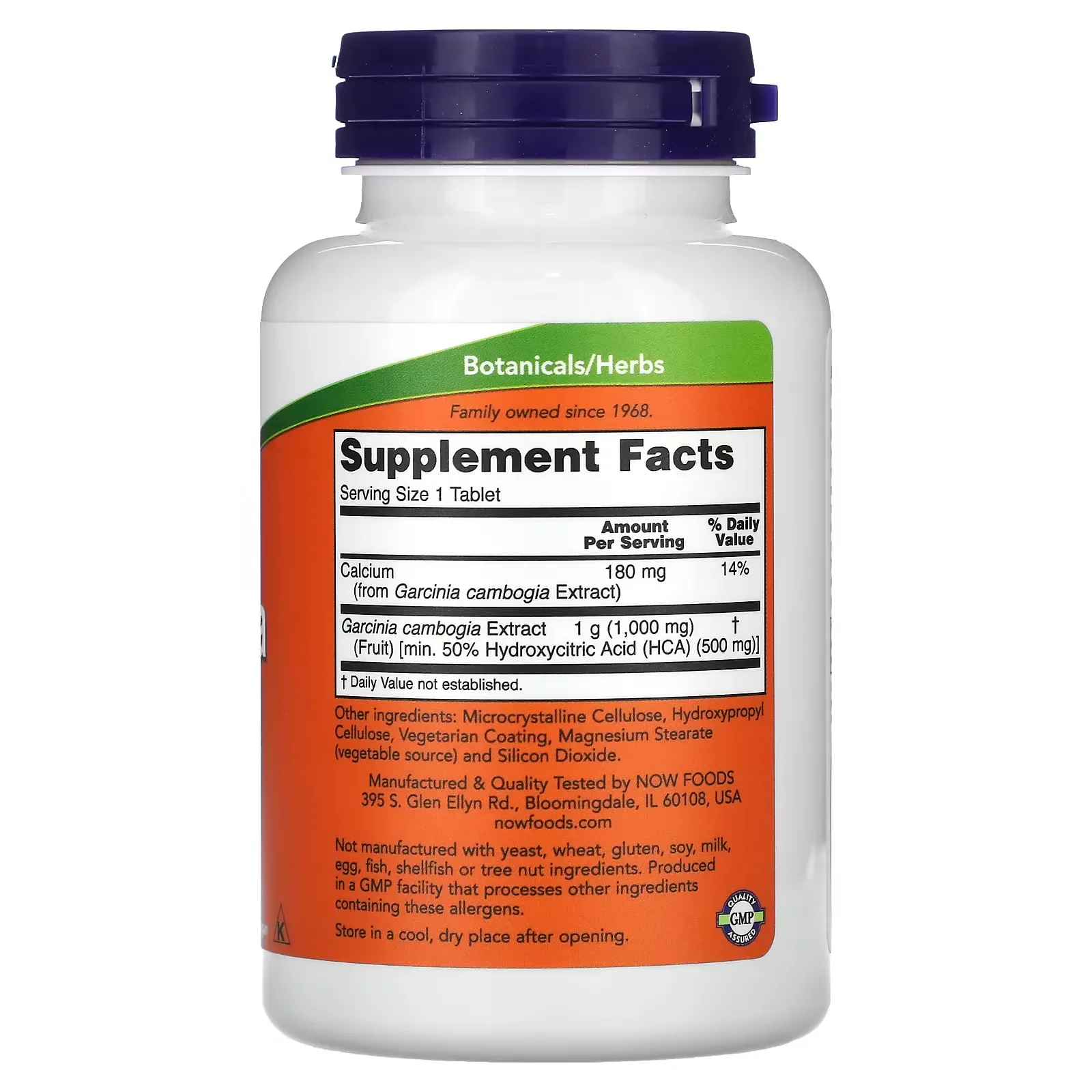 Now Foods - Garcinia, 1000mg - 120 Tablets