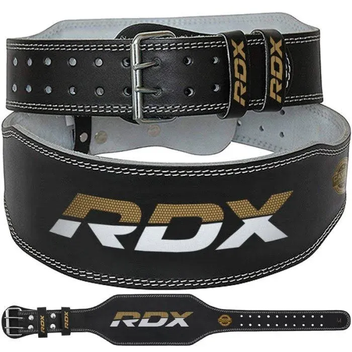 RDX Leather Weightlifting Fitness Gym Belt