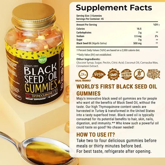 Maju's Black Seed Oil World's First Gummy