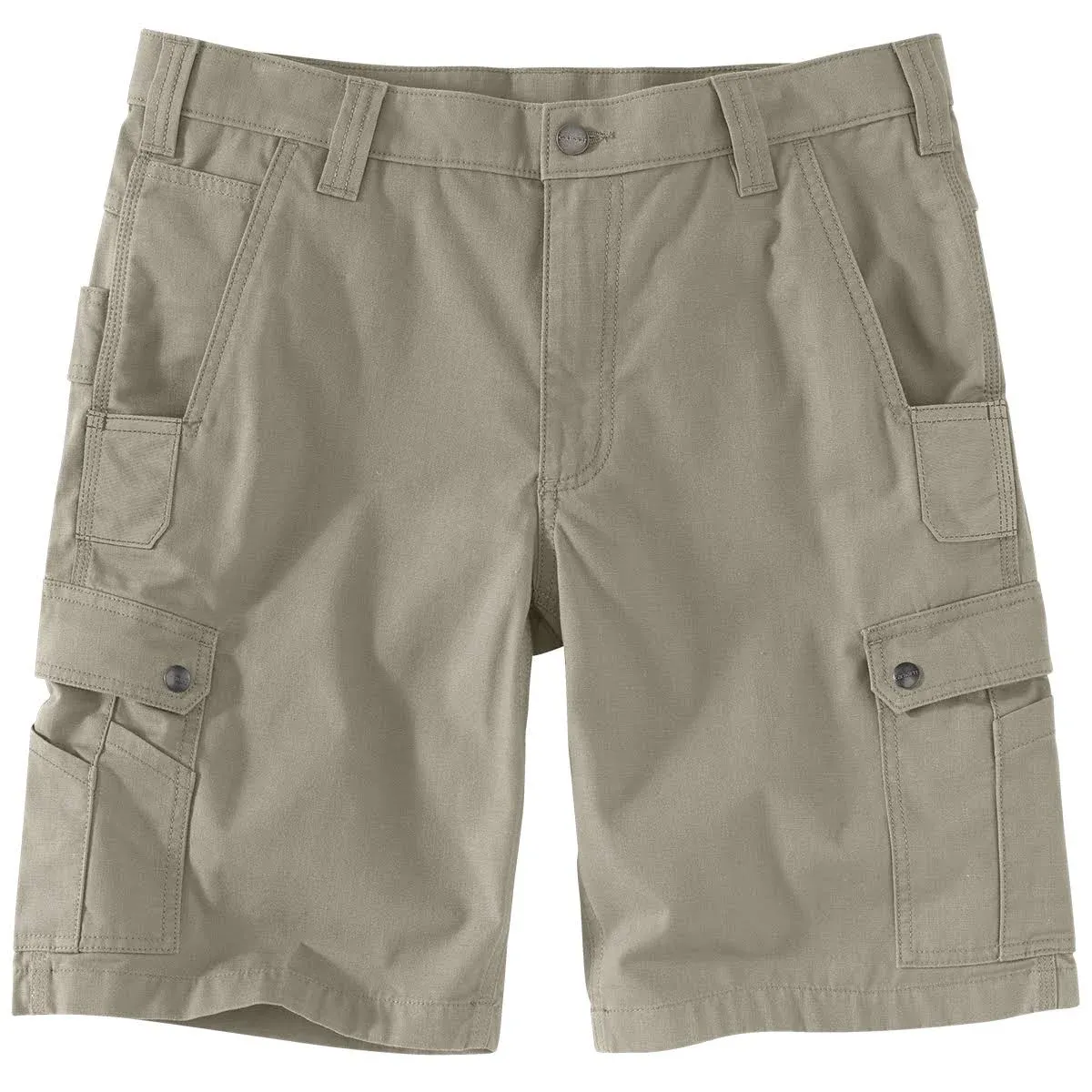 Carhartt Men's Rugged Flex Relaxed Fit Ripstop Cargo Work Short Greige / 30