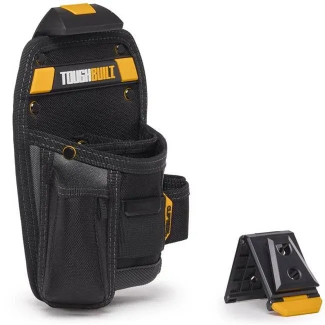 Toughbuilt 2021901 10.24 x 6.75 x 3.54 in. Polyester Universal Pouch & Utility Knife Pocket Tool Bag with 8 Pocket&#44; Black & Gray