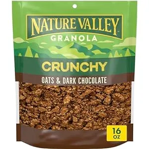 Nature Valley Crunchy Granola, Oats and Dark Chocolate, Resealable Bag, 16 OZ