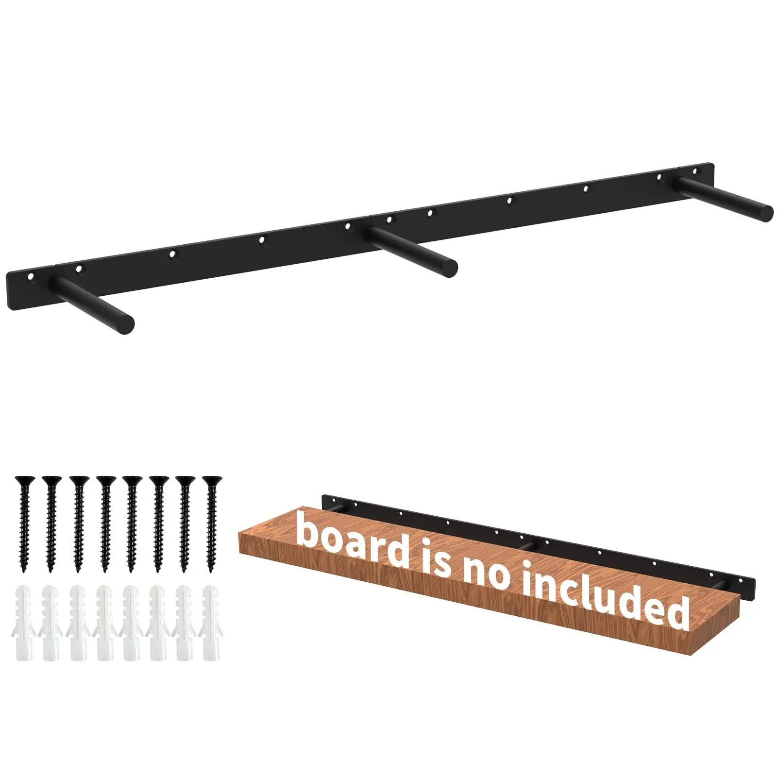 34 Inch Heavy Duty Blind Wall Mount Floating Shelf Bracket - Hidden Shelf Bracke