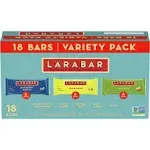 Larabar Variety Pack, Blueberry Muffin, Lemon Bar, Apple Pie, Fruit & Nut Bars, 18 ct