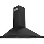 ZLINE Convertible Vent Wall Mount Range Hood in Black Stainless Steel (BSKBN)