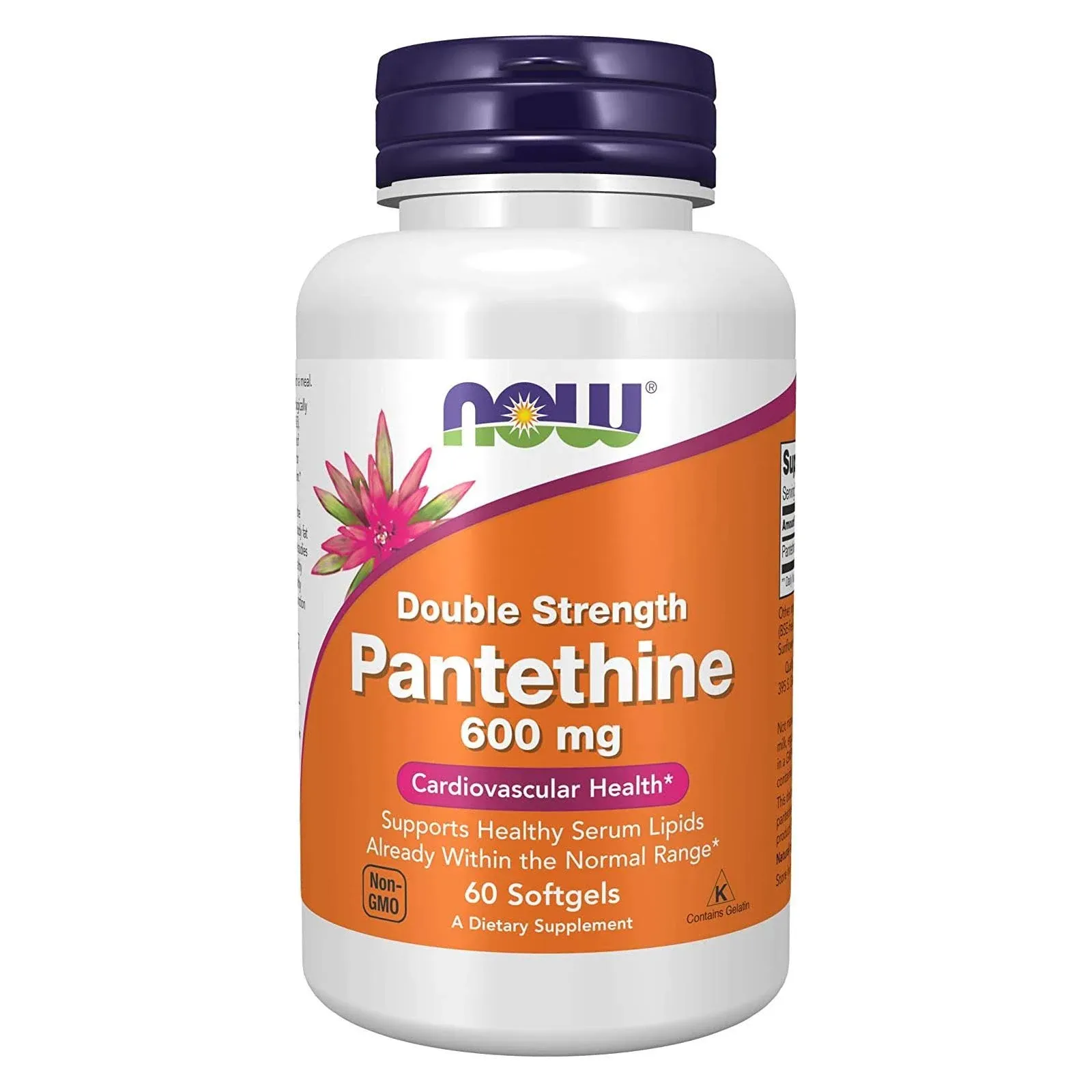 Now Foods Pantethine - 600 mg - 60 Softgels