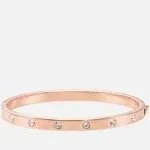 Bezel-Set Polished Bangle Bracelet
      
           Bezel-Set Polished Bangle Bracelet