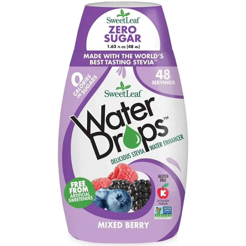 Sweetleaf Waterdrops, Mixed Berry, 1.62 Fl oz