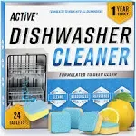 Dishwasher Cleaner and Deodorizer Tablets 24 Pack