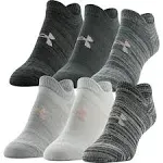 Under Armour Women's Essential 2.0 Lightweight No Show Socks, 6-Pairs