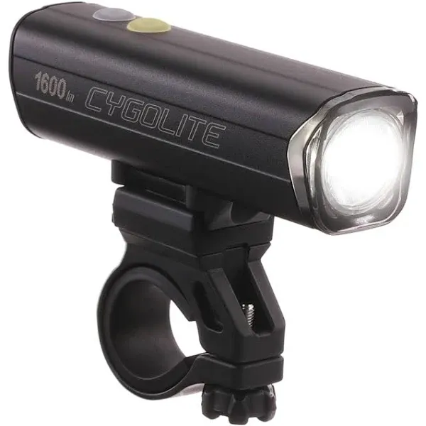 Cygolite Velocity Pro 1,600 Lumen Bicycle Light– Anodized Aluminum Alloy– 9 Light Modes– Fine Tunable Brightness- Compact, IP67 Waterproof– Secure Hard Mount– USB-C Recharge– Road & Mountain Bicycles