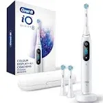 Oral-B iO Series 8 Electric Toothbrush with 2 Replacement Brush Heads and Travel Case, Rechargeable Toothbrush, Black Onyx