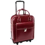 McKlein Uptown Leather Wheeled Laptop Briefcase