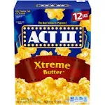 ACT II Microwave Popcorn - 6 count, 16.5 oz box