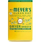 Mrs. Meyer's Clean Day Dryer Sheets, Honeysuckle Scent - 80 sheets