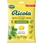 Ricola Sugar Free Lemon Mint Throat Drops