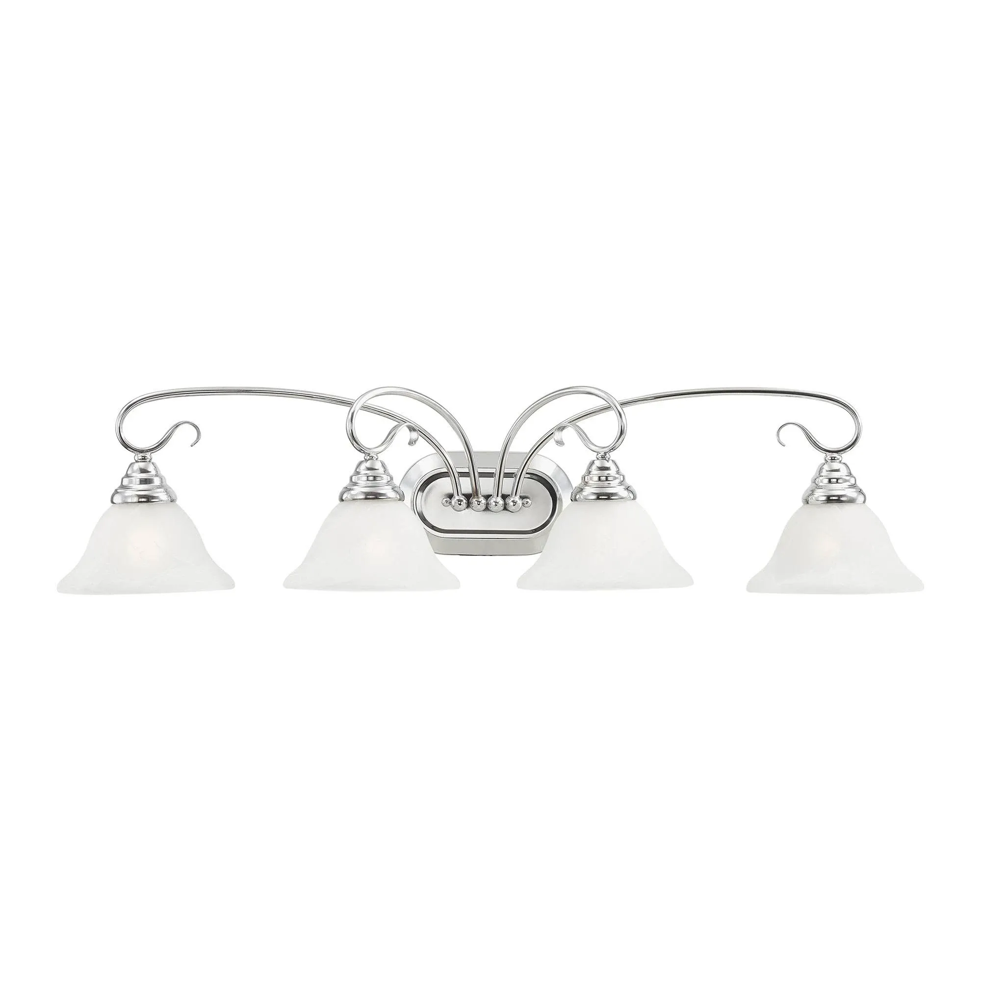 Livex Lighting 6104-05 Coronado 4 Bath Light, Chrome, 36.25 x 9.25 x 8.5