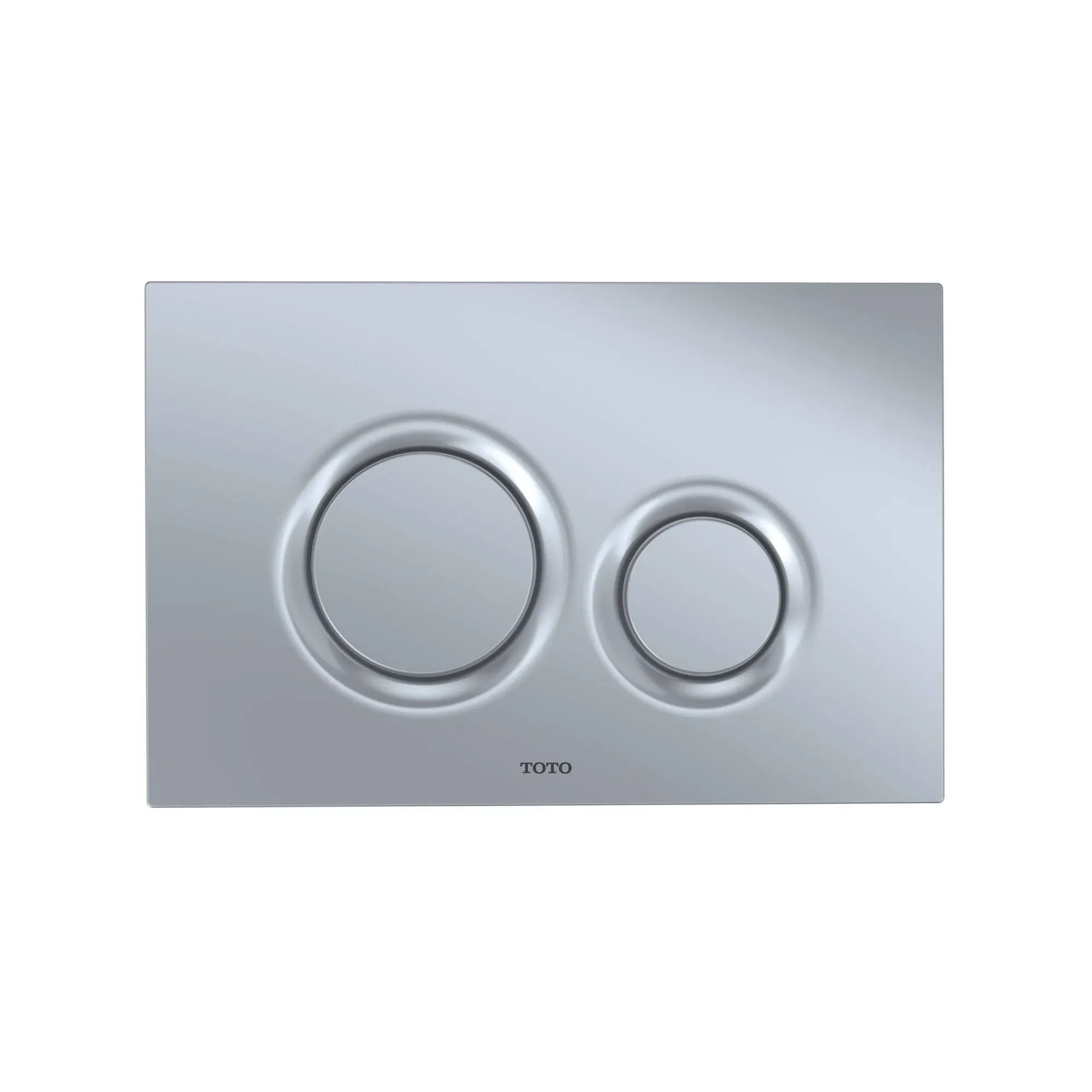 TOTO YT930 Dual Button Push Plate - Matte Silver