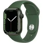 Apple Watch Series 7 (GPS) 41mm Aluminum Case with Clover Sport Band - Green