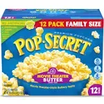 Pop Secret Movie Theater Popcorn, Butter (3.2 oz, 12 ct)