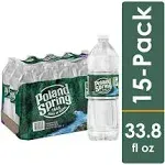 Poland Spring Water (15 x 33.8 fl oz)