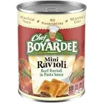 Chef Boyardee Mini Beef Ravioli Tomato and Meatballs Canned Meal - 15 Oz One Can