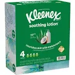 Kleenex Soothing Lotion Facial Tissues, Coconut-Aloe (60 ct)