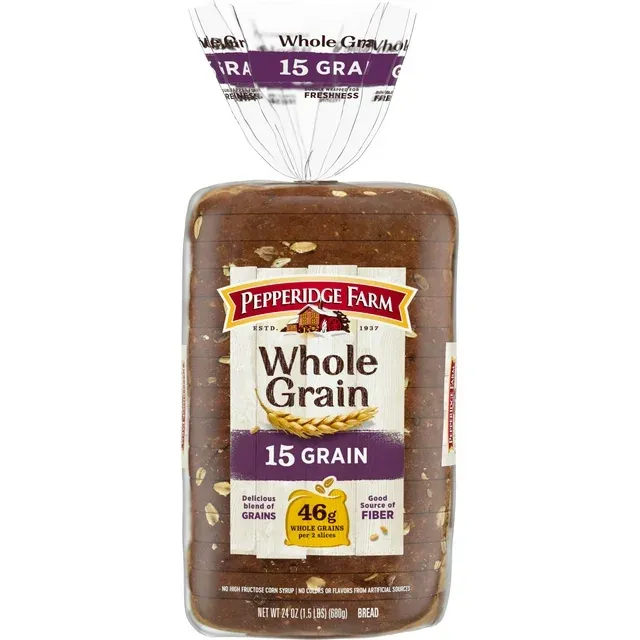 Pepperidge Farm Bread, Whole Grain, 15 Grain - 24 oz